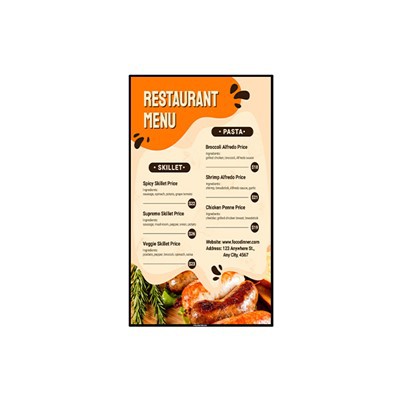 65 "4K stafræn valmyndarborð